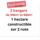 62180 hangars et 1 hectare constructible