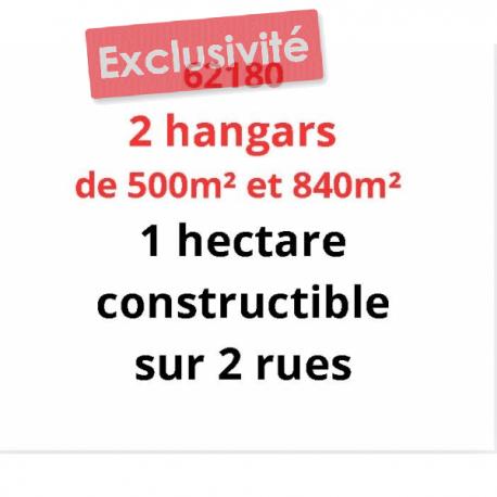 62180 hangars et 1 hectare constructible