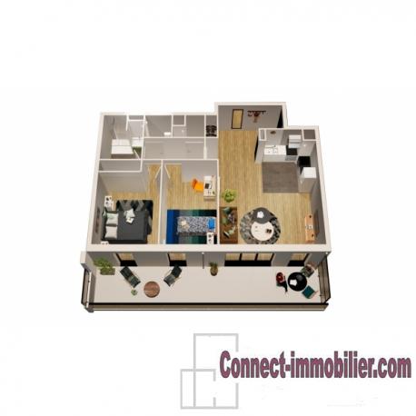 stella plage T2 neuf immeuble face mer