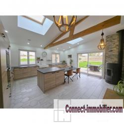 Maison individuelle rénovée 245 m² avec hangar 200 m², dépendances et terrain de 3 000 m² – Caudry