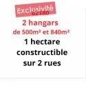 62180 hangars et 1 hectare constructible